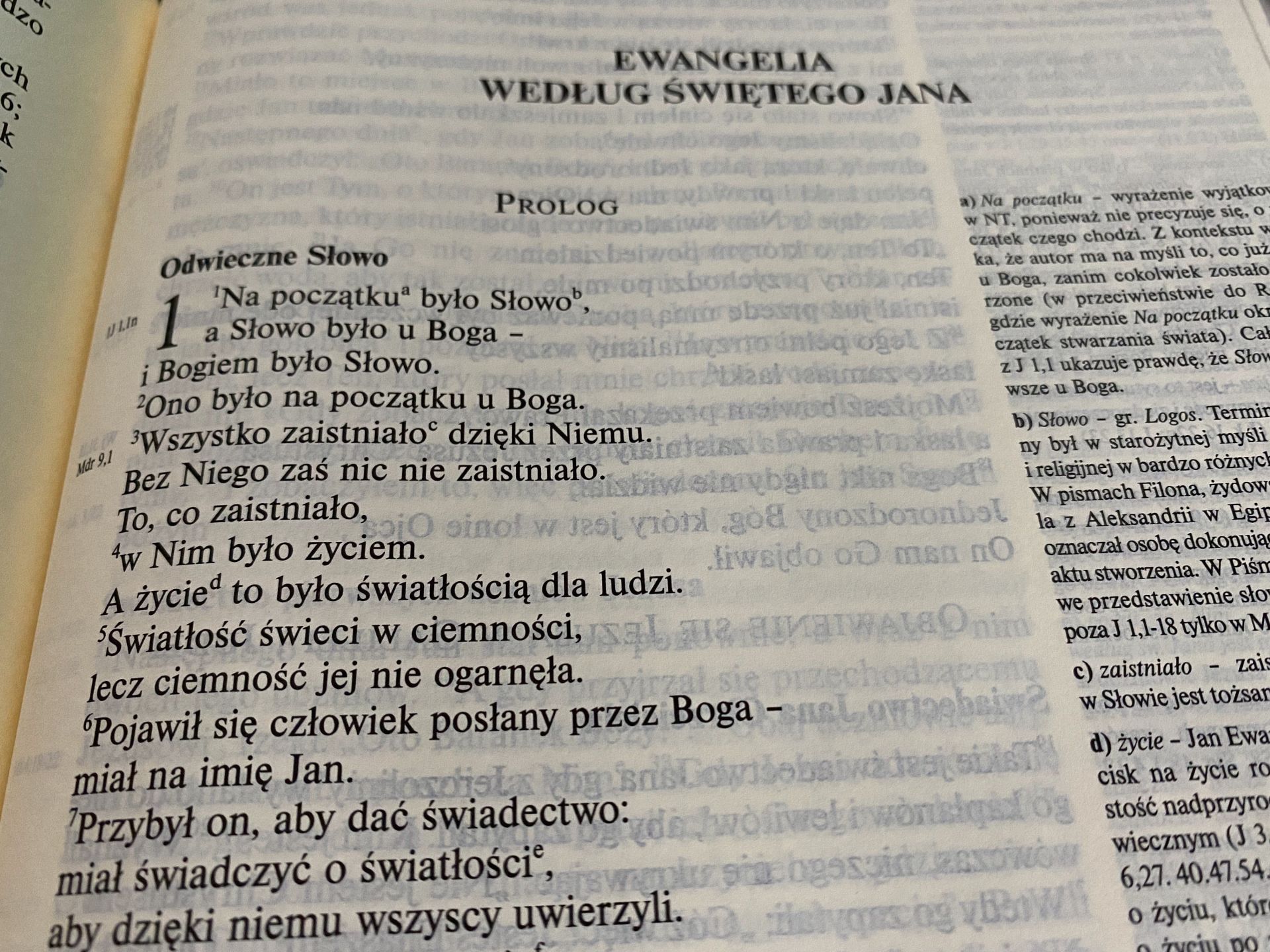 Głębia [J 1, 1-18] 